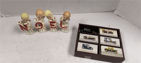 Vintage Reader's Digest Die-Cast Mini Antique Cars & Vintage Christmas Decor