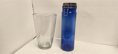 2 Glass Storage Containers