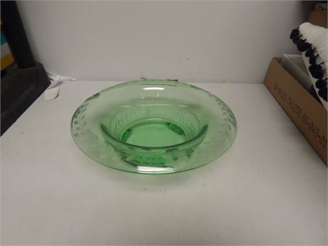 Green Glass Bowl