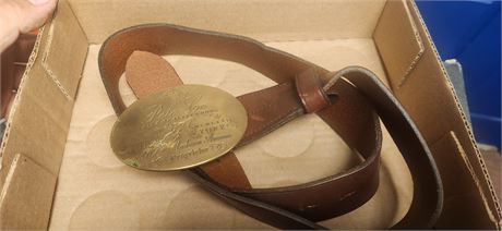 Ralph Lauren Belt Buckle & Leather Belt