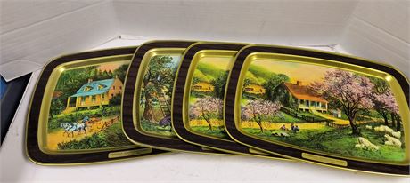 Currier & Ives American Homestead Spring Trays