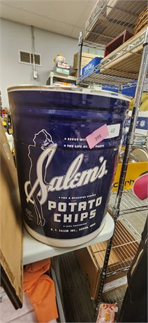 Salem's Potato Chips Vintage Metal Tin