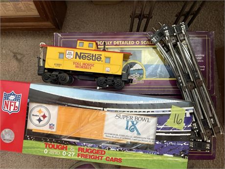 Trains, NFL Superbowl Train Car, Nestle, Tracks