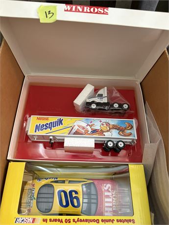 Collectible Nestle Truck and Race Car