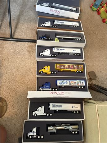 Collectible Penjoy Toy Trucks (8)