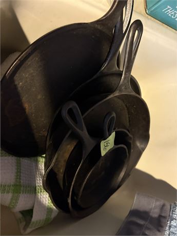 Cast Iron Pans, Erie, Cracker Barrel