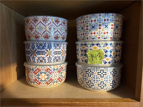 Ceramic Bowls with Lids