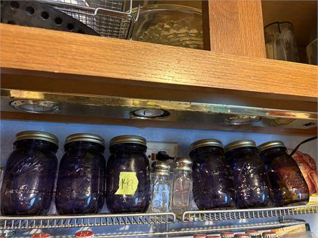 Dark Purple Mason Jars