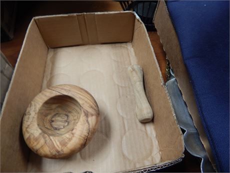 Wooden Mortar and Pestel