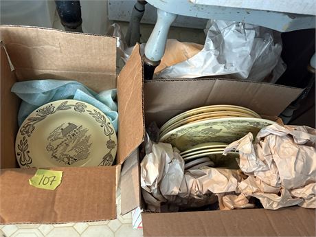 Vintage Buck County Dinnerware and Glasses