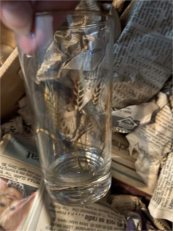 Libbey Gold Wheat Glassware