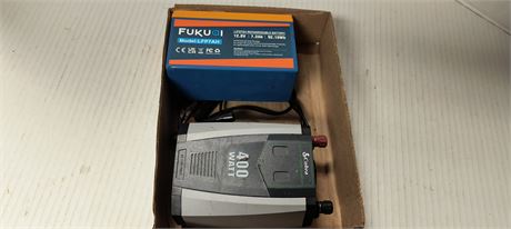 12.8v Rechargeable Battery & Cobra DC To AC Power Inverter