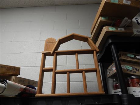 Decorative Wood Display Shelf
