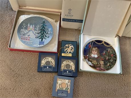 Decorative Plates, Haviland, Wedgwood Ornaments