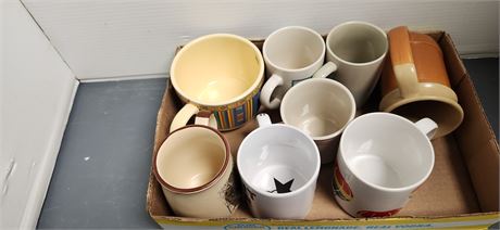 Flat Of Various Coffee Cups