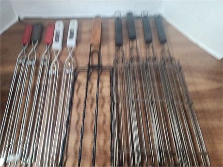 Lot of fireside cooking tools