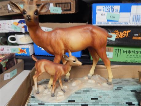 Deer Statue & Vintage Metal Farm & More
