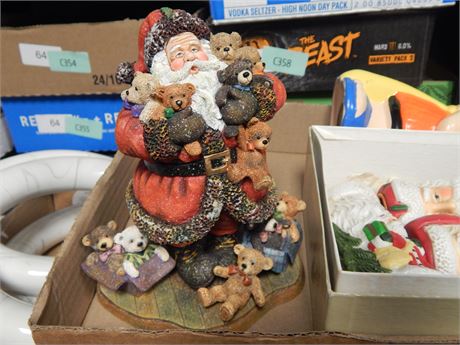 Christmas Decorations & Vintage Charlie Brown Bank