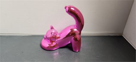 Pink Balloon Cat Ceramic Bank