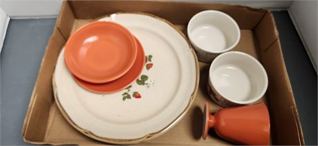 Vintage Strawberry Plates & More