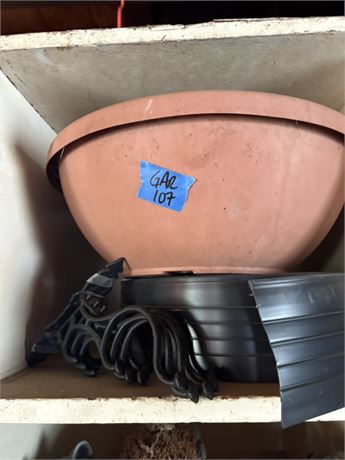 Flower Pot, Edging, Trash Bags