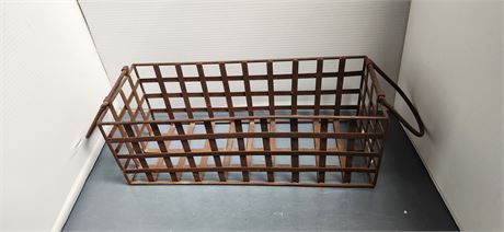 Vintage Wire Metal Basket