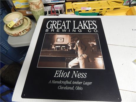 Great Lakes Brewing Company Eliot Ness Authentic Advertising Metal Sign