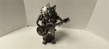 Metal Decorative Cat Wine Bottle Holder