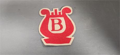Vintage Red & White Letterman Jacket Patch