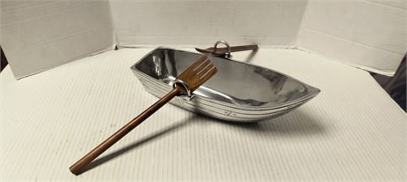 Godinger Row Boat Silver Serving Bowl