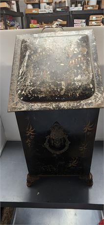 Vintage Coal Scuttle Or Coal Bin