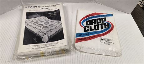 Drop Cloth & Double Size Quilt