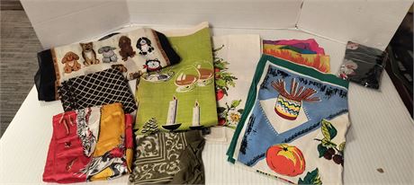 Lot Of Vintage Scarves
