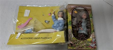 1975 Mattel Sunshine Family Grand Parents Dolls & Vintage Brooke Shield Doll