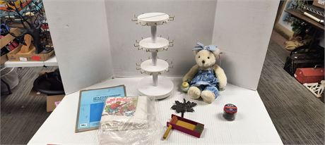 Vintage Smokey The Bear Napkins & Vintage Wood Noise Maker & More