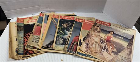 Vintage Family Weekly Magazines