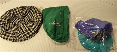 Vintage Hats & Crown Royal Cloth Bag