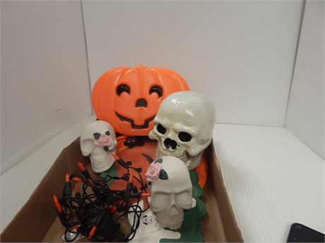 Flat Of Halloween Decorations