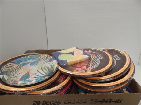 Flat Of Paper Plates & Napkins