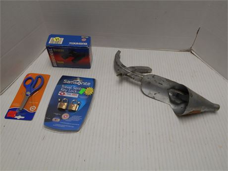 Spring Loaded Self Piercing Funnel Pour Spout & Bushnell Binoculars & More
