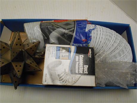 Decorative Star Candle Holder & Duct Connector