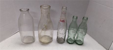 Lot Of Glass Bottles