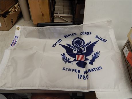 US Coast Guard 12x18in. Nylon Banner