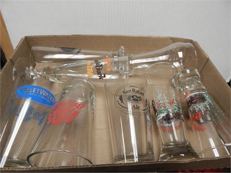 Flat Of Beer Glasses