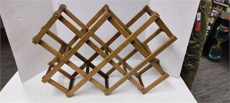 Wood Accordion Wine Rack