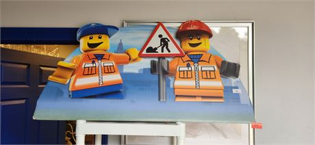 Large Cardboard Lego Display