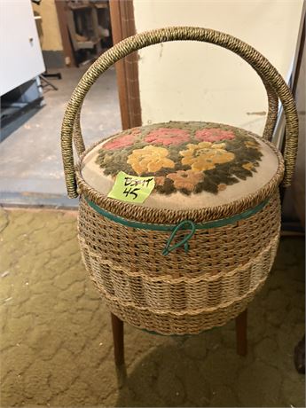 Vintage Sewing Basket
