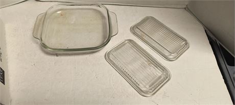 Glass Lids & Glass Baking Dish