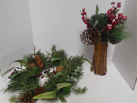 Decorative Wreath & Table Display