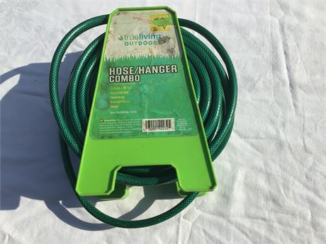 Compact 50’ mini Garden Hose with Hanger - 3/8 “ Diameter - No Leaks